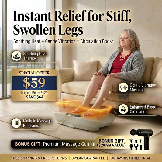 VibeNook ™Vibration Plate: Tone & Slim Legs Faster with Gentle Therapy