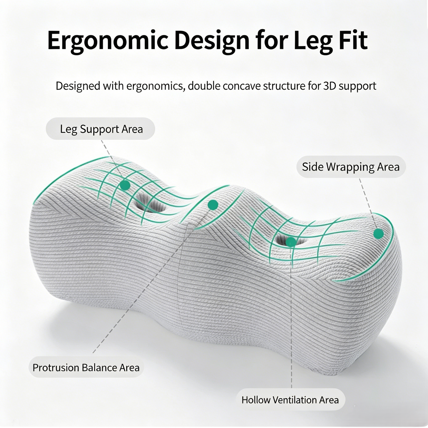 Ergonomic Leg Support Pillow
