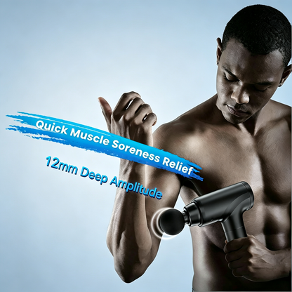 Professional Deep Tissue Massage Gun with 8 Heads &amp; Portable Case