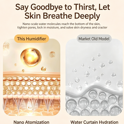 Dual-Spray Portable Humidifier with Night Light